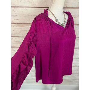 Boutique purple “glam” blouse small